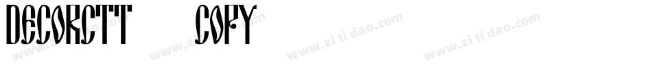 DecorCTT (COPY 1)字体转换